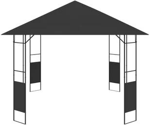 vidaXL Altana ogrodowa, 4x3 m, antracytowa, 160 g/m - Pawilony ogrodowe - miniaturka - grafika 4