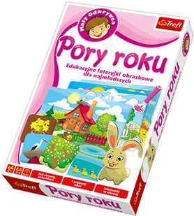 Trefl Gra edukacyjna Pory Roku Mały Odkrywca - Układanki dla dzieci - miniaturka - grafika 1