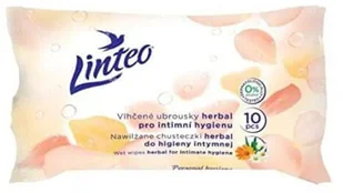 Linteo Chusteczki nawilżane intymne Herbal 10 szt - Chusteczki nawilżane - miniaturka - grafika 1