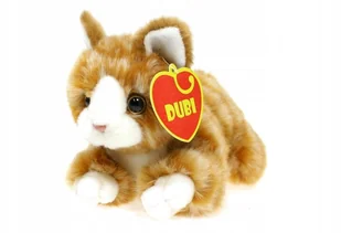 Maskotka Kot Rudy Leżący Kotek Pluszowy 21cm Dubi - Maskotki i pluszaki - miniaturka - grafika 1