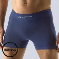 Majtki męskie - GINO Bokserki z dłuższymi nogawkami Bamboo Blue - miniaturka - grafika 1