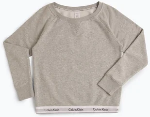 Calvin Klein Damska bluza nierozpinana, szary - Bluzy damskie - miniaturka - grafika 1