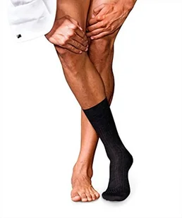 FALKE nr męski 7 skarpet Finest Merino, brązowy, 45-46 - Skarpety termoaktywne - miniaturka - grafika 5