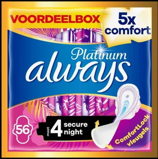Always podpaski Ultra Secure Night rozm 4) 56 szt - Tampony - miniaturka - grafika 1