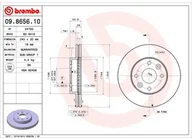 Tarcze hamulcowe - BREMBO 09.8656.10 - miniaturka - grafika 1