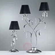 Lampy stojące - ONLI Lampa stołowa Jacqueline, 2-punktowa, czarna - miniaturka - grafika 1