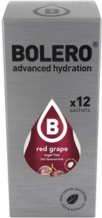 Bolero Bolero Red Grape ze stewią 9g BOX 12szt. - Soki i napoje niegazowane - miniaturka - grafika 1