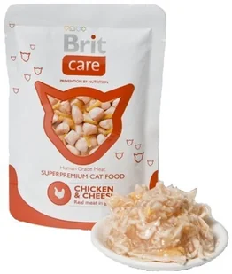 Brit CARE CAT Pouch Chicken & Cheese 80g saszetka - Mokra karma dla kotów - miniaturka - grafika 1