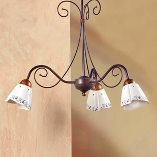 Klasyczna lampa wisząca CARTOCCIO 3 punktowa - Lampy sufitowe - miniaturka - grafika 1