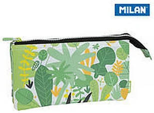 MILAN Piórnik 5 komorowy HYDE & SEEK zielono żółty - Piórniki - miniaturka - grafika 1