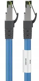 Kabel Lan Patchcord Cat 8.1 S/ftp niebieski 3m - Patchcordy - miniaturka - grafika 5