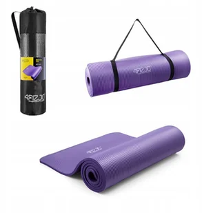 Gruba Mata Do Ćwiczeń Joga Fitness 1CM Fioletowa - Maty do ćwiczeń - miniaturka - grafika 1