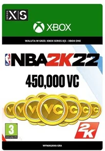 Microsoft E-KOD Doładowanie Xbox NBA 2K22 450000 VC - Kody i doładowania cyfrowe - miniaturka - grafika 1