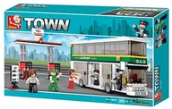 Klocki - Sluban M38-B0331 - budowa - miasto - podwójny autobus - miniaturka - grafika 1