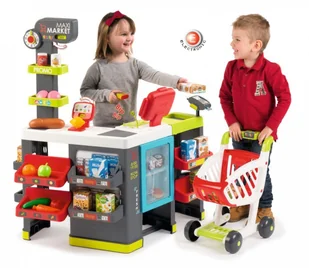 Smoby Maxi Market 50 akcesoriów Wózek sklepowy 350215 - Zabawy w naśladowanie dorosłych - miniaturka - grafika 17