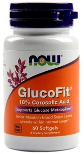 Now Foods INSULINOMIMETYK GLUCOFIT 60 SOFTGELS - Suplementy naturalne - miniaturka - grafika 1