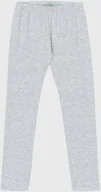 Spodnie i spodenki dla dziewczynek - GarNA MAMA sp. Z o.o. Dziewczęce legginsy Cotton szare - miniaturka - grafika 1