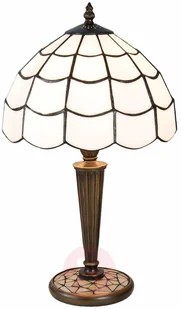 Clayre & Eef Lampa stołowa Wiebke w stylu Tiffany - Lampy stojące - miniaturka - grafika 1