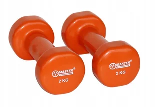 Hantle Hantelki Ciężarki Winylowe 2x2KG - Hantle i ciężarki - miniaturka - grafika 4