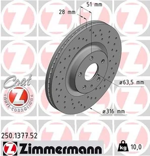 Zimmermann (OTTO GMBH) (OTTO GMBH) 250.1377.52 250.1377.52 - Tarcze hamulcowe - miniaturka - grafika 1