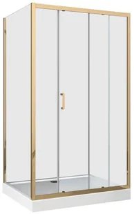 LIVENO z brodzikiem Doris Gold 80 X 120 - Kabiny prysznicowe - miniaturka - grafika 1