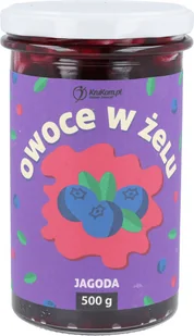 KruKam Frużelina Owoce w żelu Jagoda 500g - Dżem - miniaturka - grafika 1