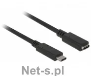 Delock PRZEDŁUŻACZ USB CM-CF 3.1 1M CZARNY - Kable USB - miniaturka - grafika 4