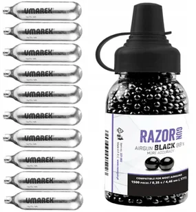 Umarex Zestaw 10 kapsuł CO2 + 1500 kulki stalowe Bb 4,5 - Amunicja do wiatrówek - miniaturka - grafika 2