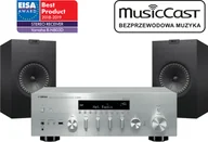 Zestawy stereo - Yamaha R-N803D Srebrny + Kef Q350 Czarny - miniaturka - grafika 1