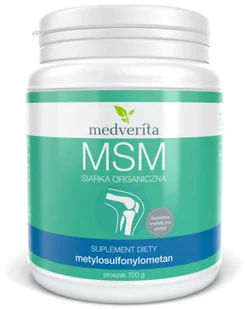 MEDVERITA MSM siarka organiczna (700g) Medverita - Leki przeciwbólowe - miniaturka - grafika 2
