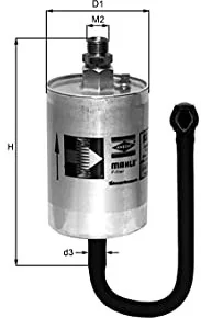 Mahle Knecht Knecht KL 69 filtr paliwa KL 69 - Filtry paliwa - miniaturka - grafika 1