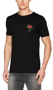 Mister Tee męski Rose Tee T-Shirt, czarny, s MT557 - Akcesoria turystyczne - miniaturka - grafika 1