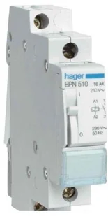 Hager Latching relay 1no 8v EPN512 - Inne akcesoria elektryczne - miniaturka - grafika 1