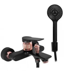 Rea B2027 Viral Black/Rose Gold Bateria wannowa - Baterie wannowe i prysznicowe - miniaturka - grafika 1