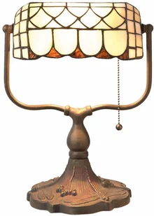 Clayre&Eef MATEA - lampa bankierska w stylu Tiffany - Lampy stojące - miniaturka - grafika 1