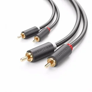 UGREEN Przewód 2RCA Cinch) do 2RCA Cinch) 5m czarny) - Kable - miniaturka - grafika 1