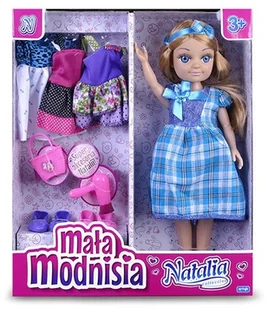 Artyk Lalka Natalia Mała Modnisia niebieska - Lalki dla dziewczynek - miniaturka - grafika 2
