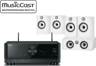 Kino domowe - Yamaha RX-V6A + 606 S2 AE + 607 S2 AE + HTM6 S2 AE biały - miniaturka - grafika 1