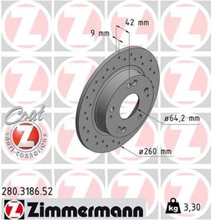 Zimmermann (OTTO GMBH) (OTTO GMBH) 280.3186.52 280.3186.52 - Tarcze hamulcowe - miniaturka - grafika 1