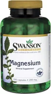Witaminy i minerały - SWANSON Magnez (tlenek) 200mg 250kaps - miniaturka - grafika 1