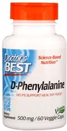 Aminokwasy - DOCTOR'S BEST DOCTOR'S BEST D-Phenylalanine 60vegcaps - miniaturka - grafika 1