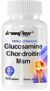 IRONFLEX IronFlex Glucosamine Chondroitin MSM 100 tabs - Ochrona stawów - miniaturka - grafika 1
