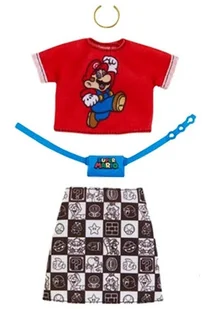 Barbie FKR66 Ubranka z ulubieńcami. Super Mario - Akcesoria dla lalek - miniaturka - grafika 1