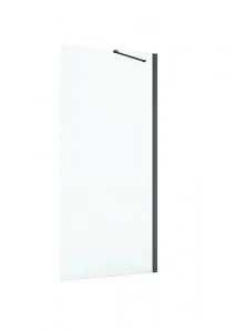 Roca AM4408016M CAPITAL BLACK ścianka boczna 80x195 - Ścianki i drzwi prysznicowe - miniaturka - grafika 1