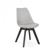 Krzesła - Kokoon Design Krzesło Blane szare nogi czarne CH02800GRBL - miniaturka - grafika 1