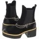 Carinii Botki Czarne B7720-H20-000-000-000 (CI638-a) - Botki damskie - miniaturka - grafika 1