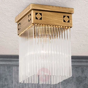Secesyjna lampa sufitowa Frieda, 1-punkt. - Lampy sufitowe - miniaturka - grafika 1