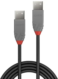 Lindy 36693 Kabel USB 2.0 A-A Anthra Line 2m LY-36693 - Kable USB - miniaturka - grafika 2