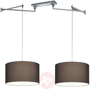 Helestra Certo lampa wisząca 2-pkt. antracyt - Lampy sufitowe - miniaturka - grafika 4