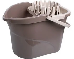 Pucuś Wiadro + wyciskacz beż Lux 15l - Miotły, szufle, mopy - miniaturka - grafika 1